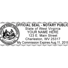 west virginia notary stamp