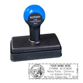 California Traditional Notary Stamp - Shiny Duo