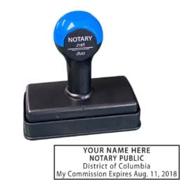 District of Columbia Traditional Notary Stamp - Shiny Duo