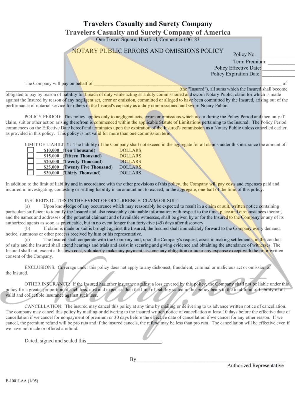 louisiana notary eo insurance