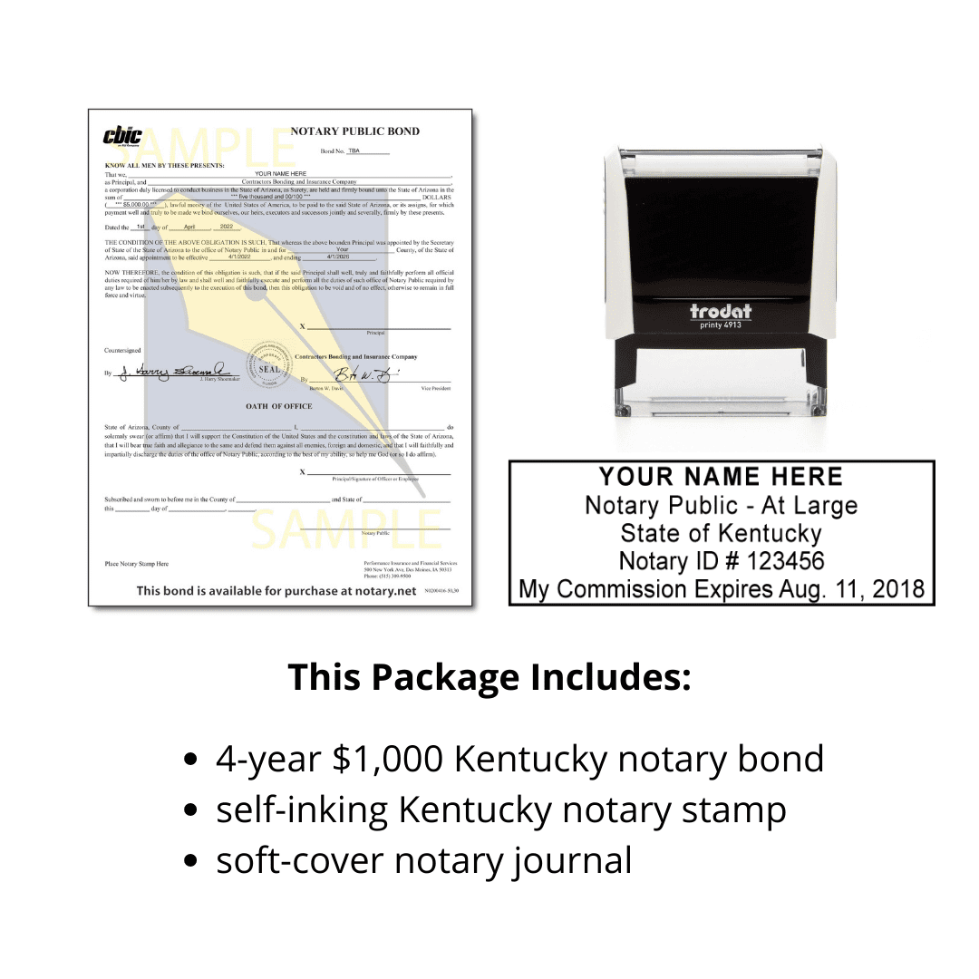 Kentucky Notary Supplies Package » Notary.net