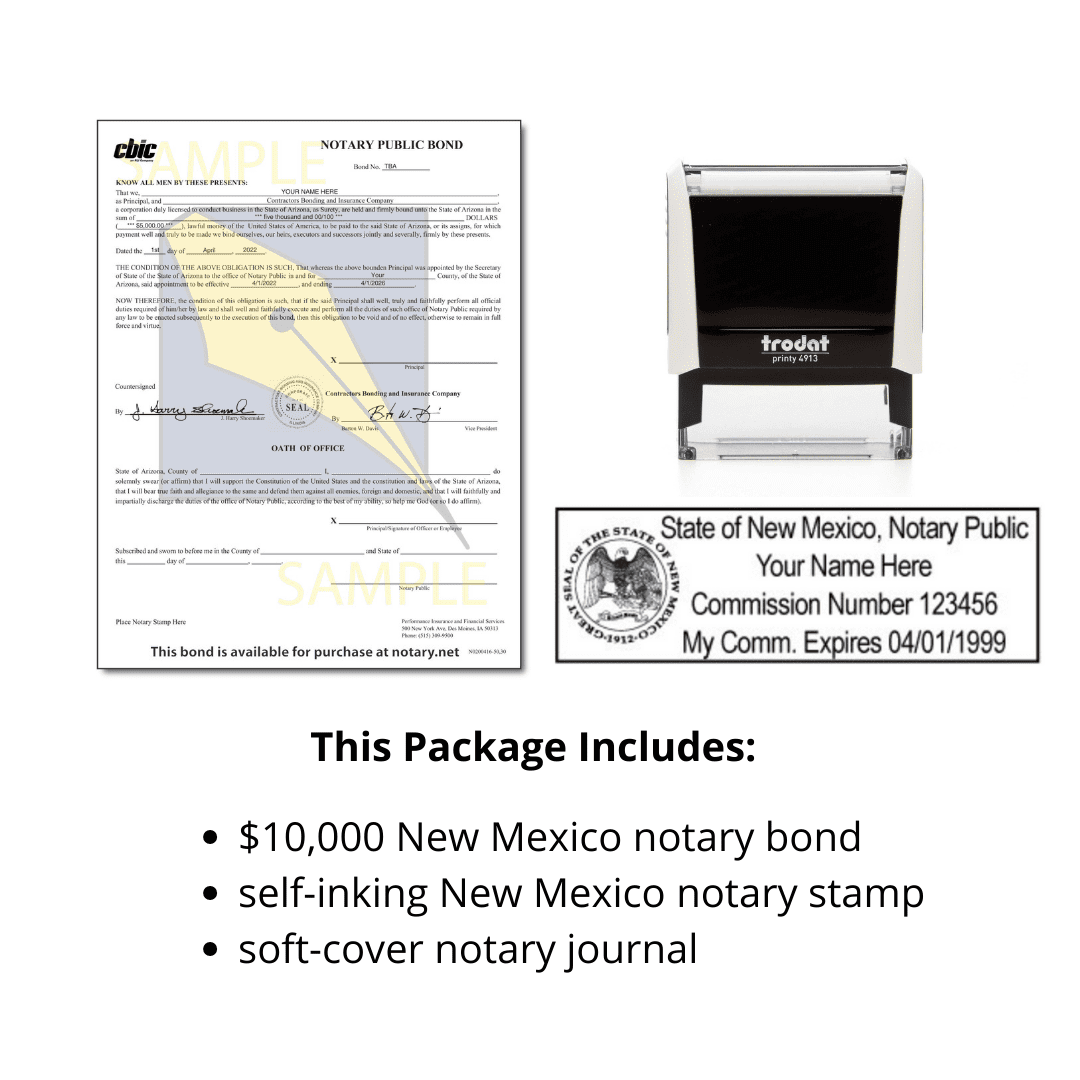 New Mexico Notary Supplies Package »